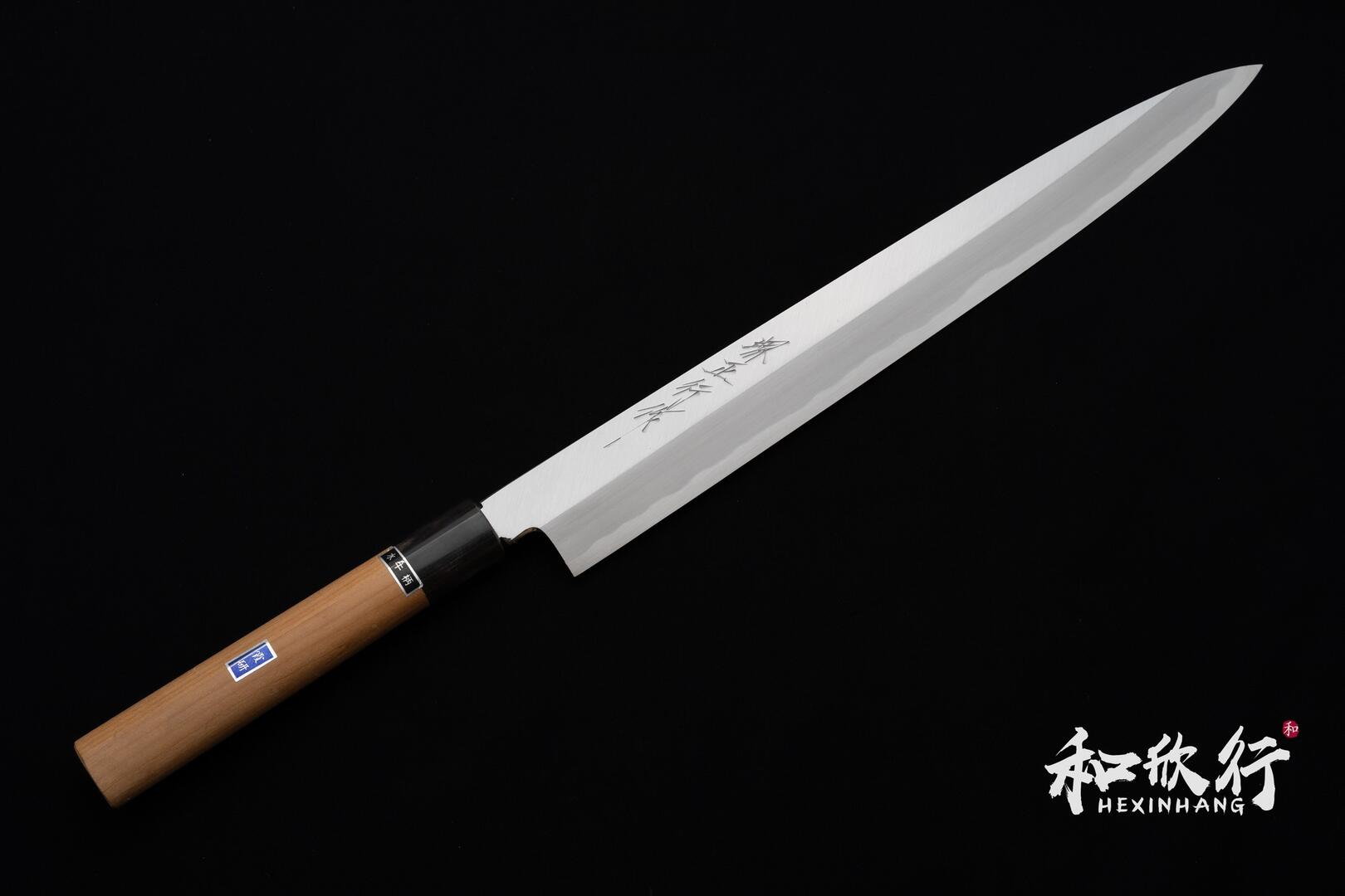 堺 正行作 白二鋼 本霞 正夫柳刃 堺 正行作 白二鋼 本霞 正夫柳刃